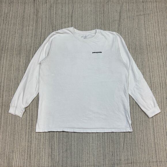 Patagonia P-6 Logo Long Sleeve Regular Fit T Shirt Men's Large Gorpcore - Picture 2 of 11